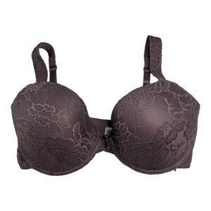 Delta Burke 38DD Bra Underwire Purple Full Coverage Wide Strap Style 8411-16